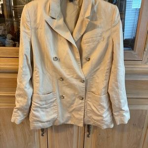 Lauren Ralph Lauren linen tan blazer